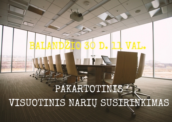 KVIETIMAS Į PAKARTOTINĮ VISUOTINĮ AVAKA NARIŲ SUSIRINKIMĄ