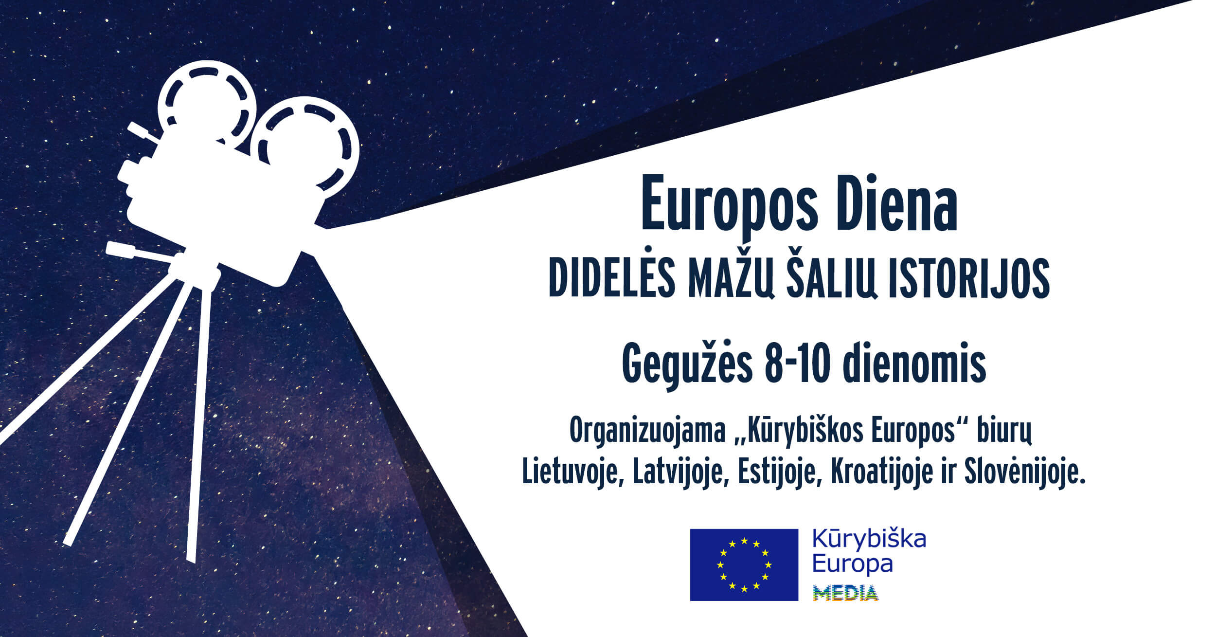 EUROPOS DIENĄ ŠVĘSKITE SU KINU: VIRTUALI EUROPIETIŠKŲ FILMŲ PROGRAMA „DIDELĖS MAŽŲ ŠALIŲ ISTORIJOS“