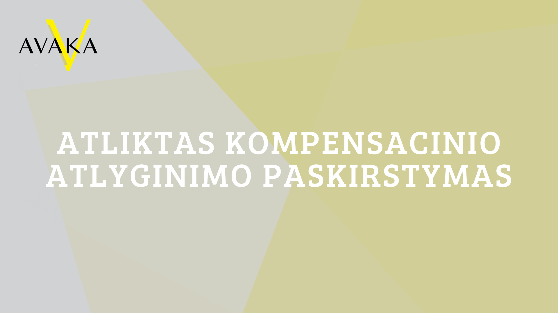 ATLIKTAS KOMPENSACINIO ATLYGINIMO UŽ AUDIOVIZUALINIŲ KŪRINIŲ ATGAMINIMĄ ASMENINIAIS TIKSLAIS PASKIRSTYMAS